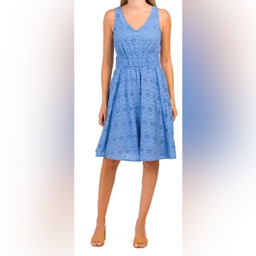 NICOLE MILLER. V-Neck Knee-Length Dress. XS